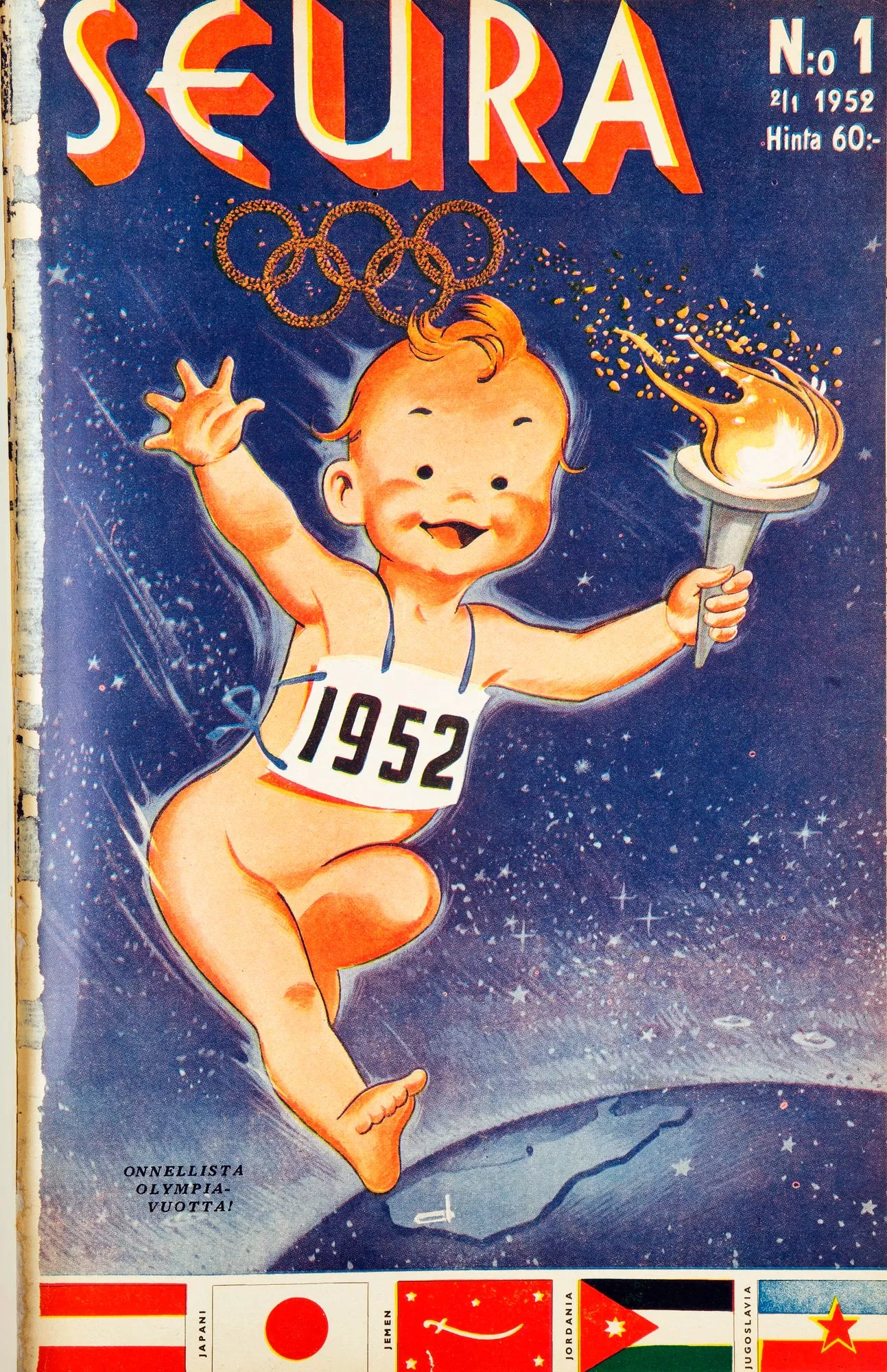 Näin Helsingin olympialaiset oteltiin heinäkuussa 1952 ja olympiahumu oli  valtasi Suomen