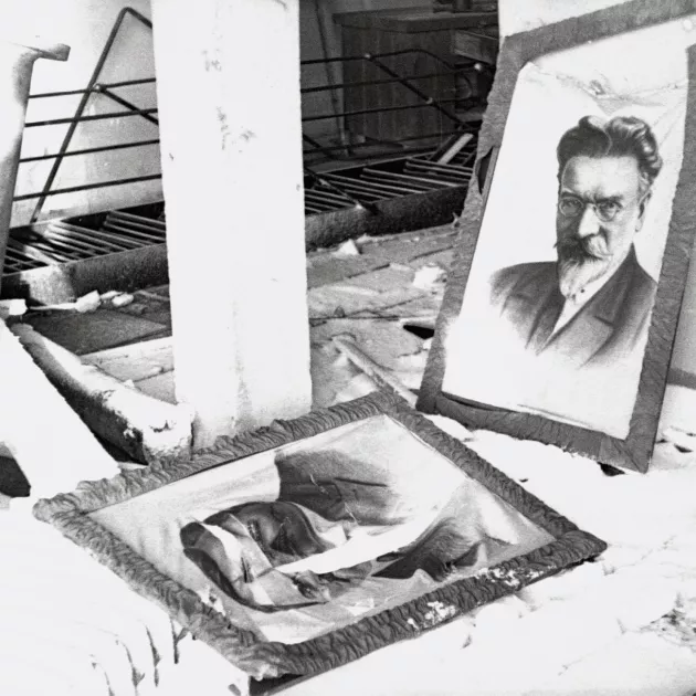 Vjatsheslav Molotovin ja Mihail Kalininin kuvat poistettiin Äänislinnan julkisilta paikoilta.