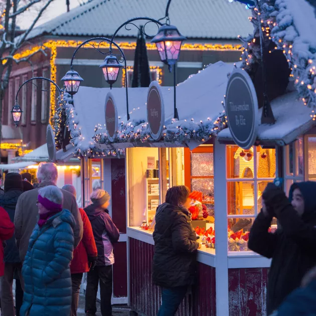 Lisebergin joulumarkkinat ovat ­Ruotsin suurimmat.