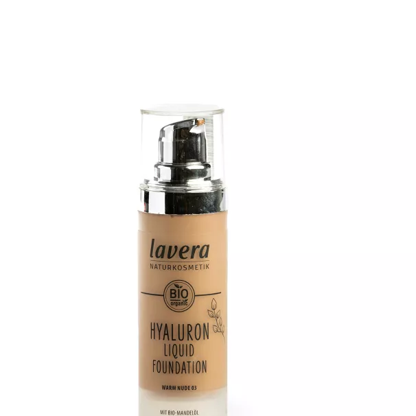 Kosteuttava Laveran Hyaluron liquid -meikkivoide löytyy marketeista ja on luonnonkosmetiikkaa. 30 ml 19,50 €.