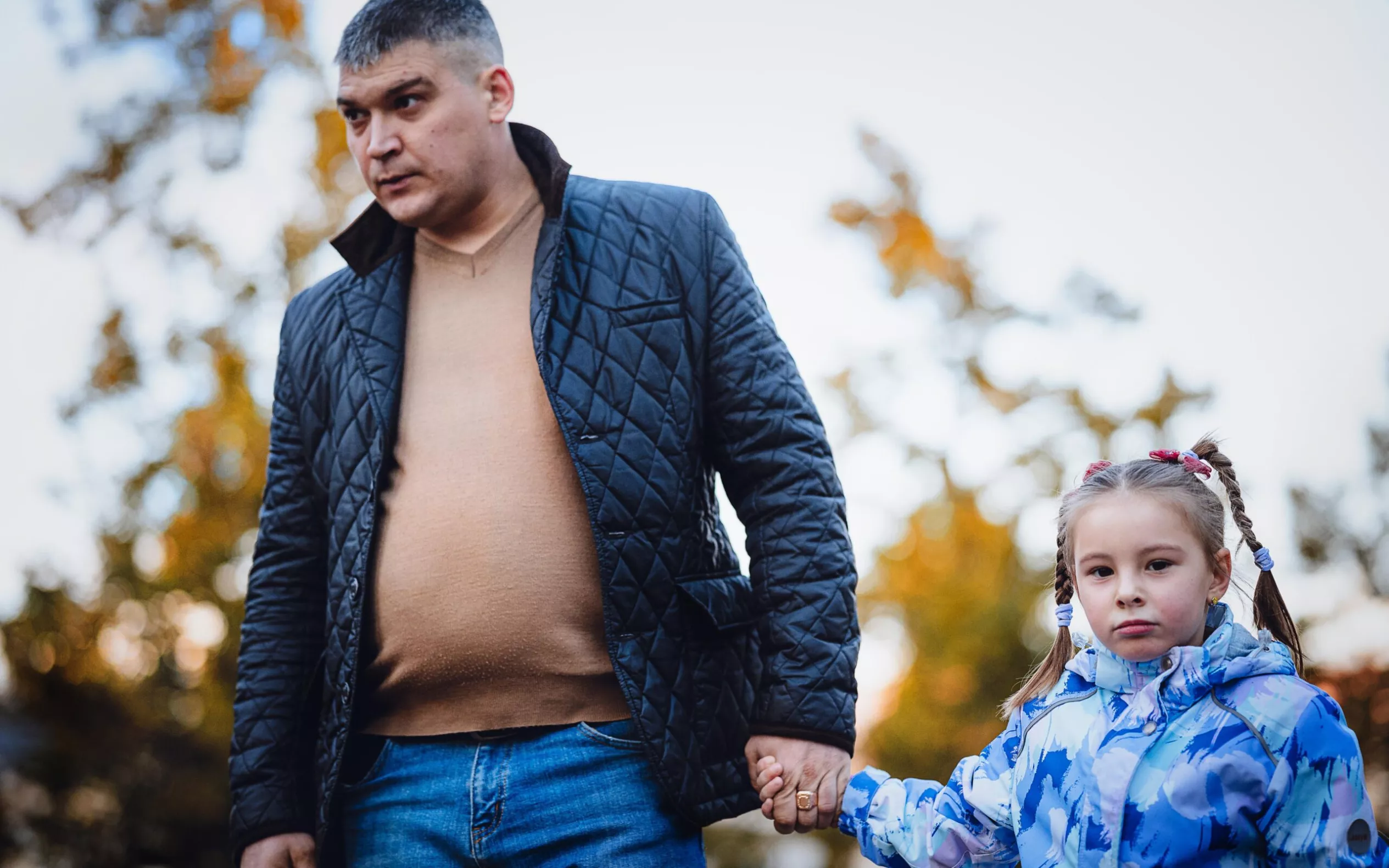Sofia ja isä Kiovassa lokakuussa.