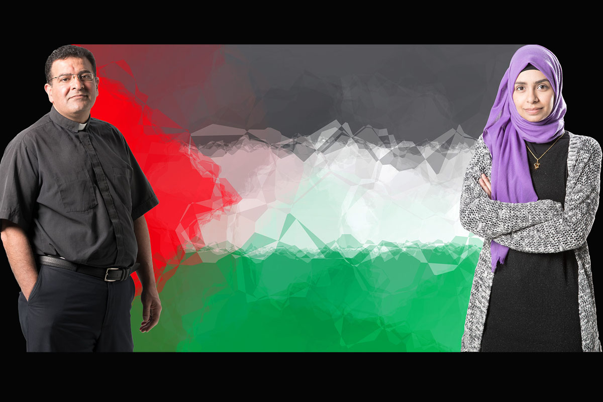 Palestiinalaiset Ramez Ansara ja Noor Assad asuvat Suomessa.