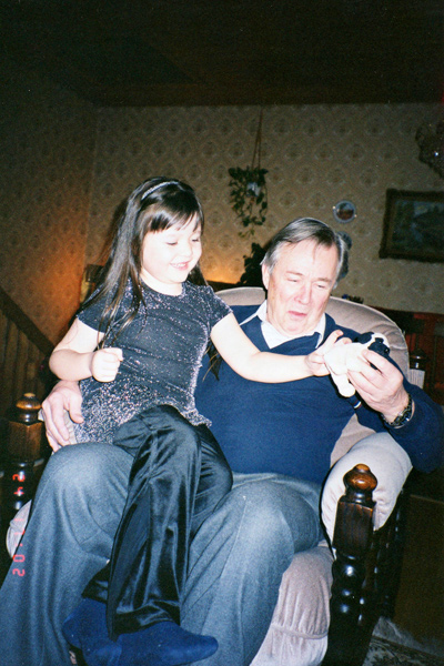 Diandran ja ukin joulunviettoa vuonna 2001.