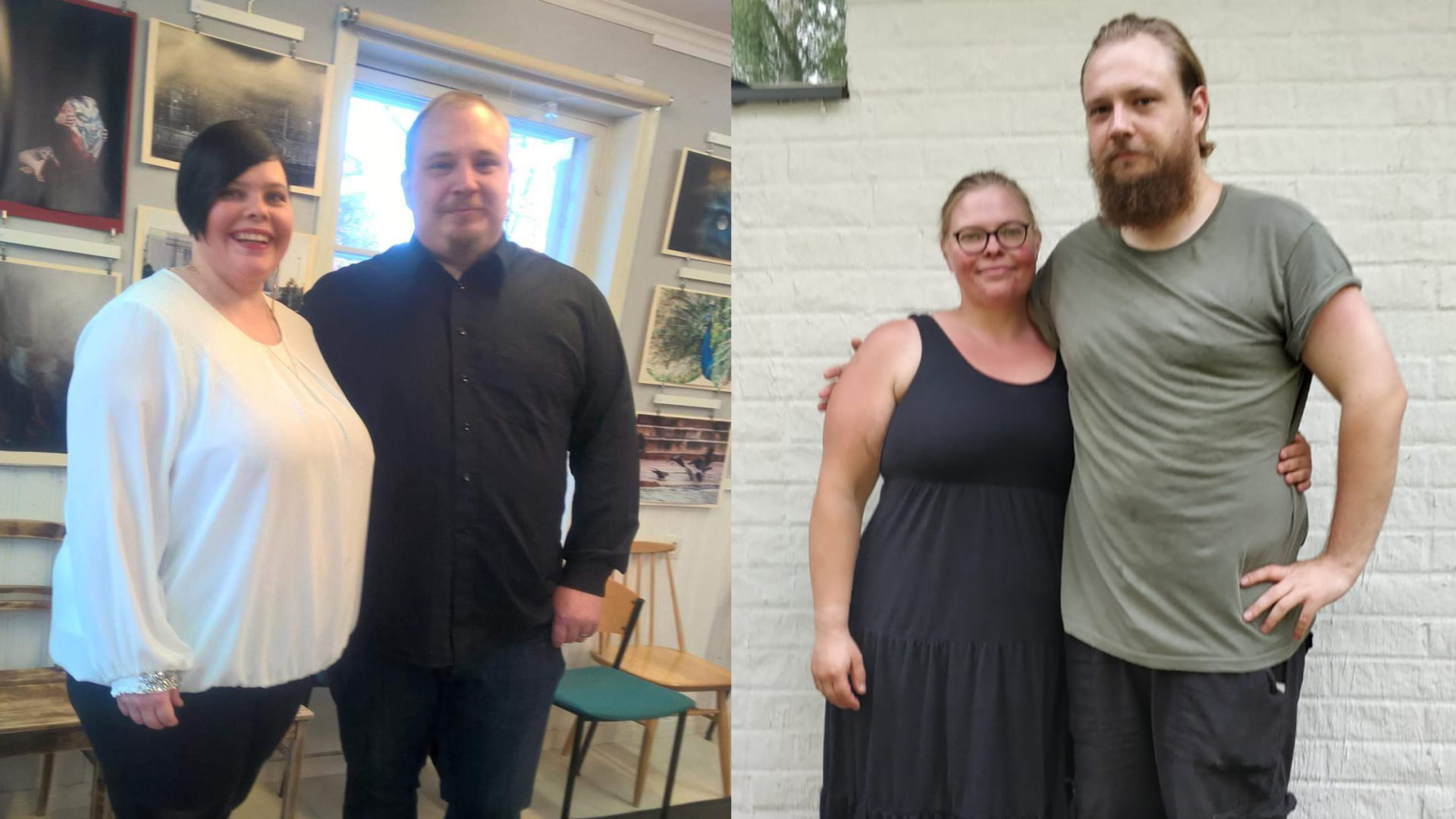 Mari Ikäheimo painoi vielä vuosi sitten noin 145 kiloa ja Mikko Ikäheimo 155 kiloa. Nyt molemmat ovat lähes 50 kiloa hoikempia.