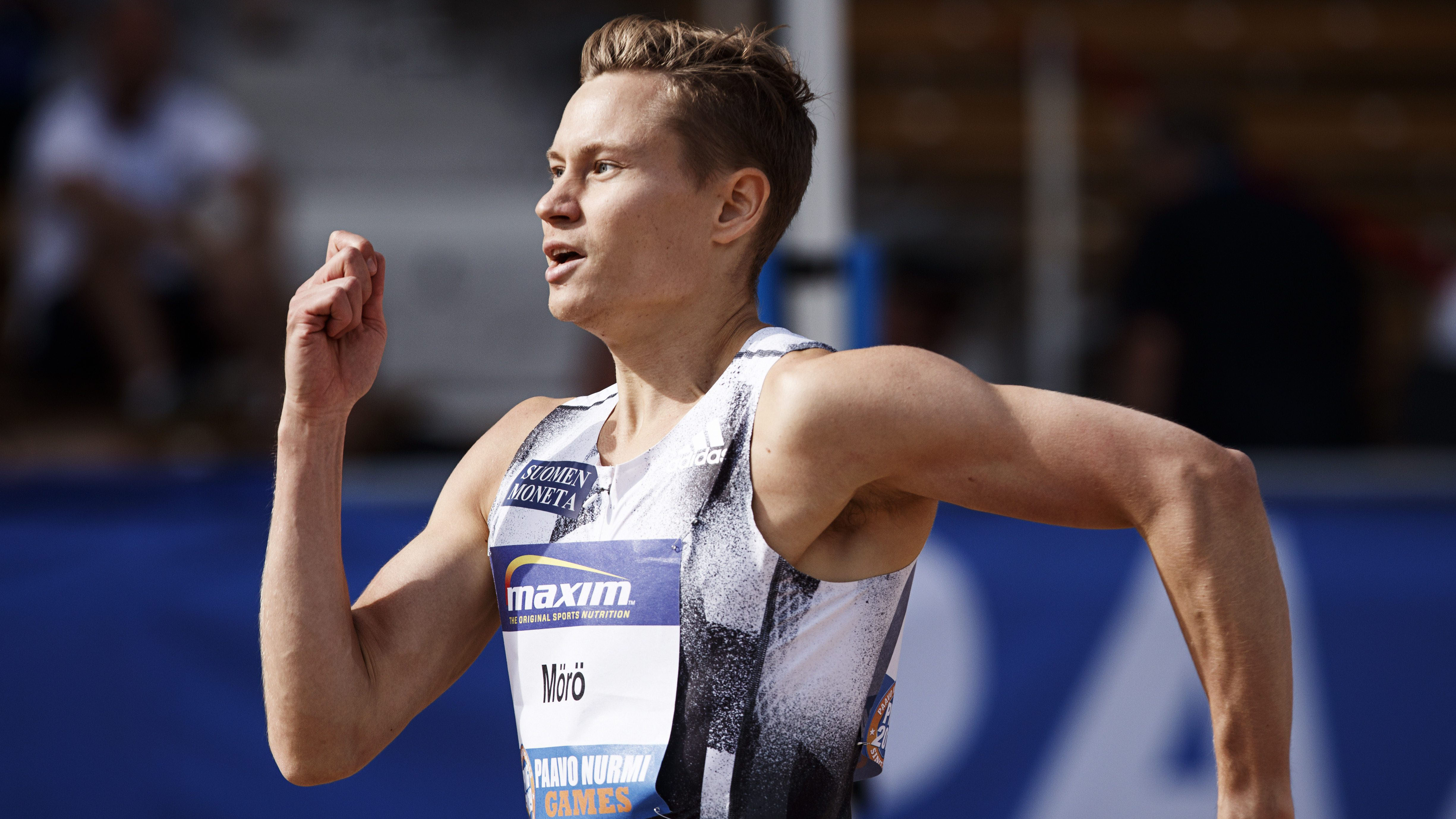 LKS 20190611 Oskari Mörö miesten 400m aidoissa yleisurheilun Paavo Nurmi Games -kilpailussa Turussa 11. kesäkuuta 2019. LEHTIKUVA / RONI REKOMAA