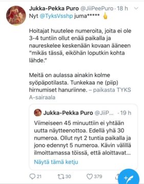 Jukka-Pekka Puro kummasteli pitkiä jonoja Tyksin laboratoriossa.