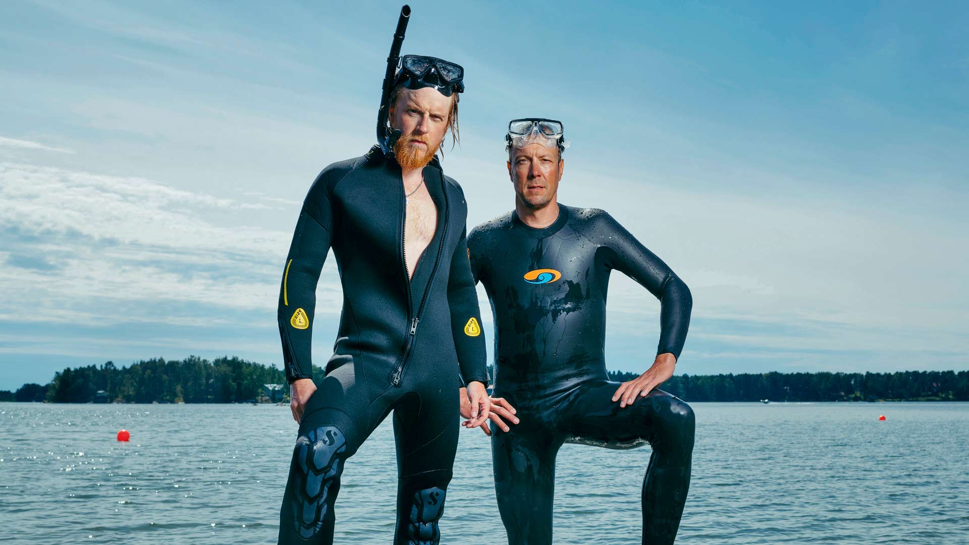 Tom ja Peltsi ovat tehneet rennon sarjan Itämerestä.
