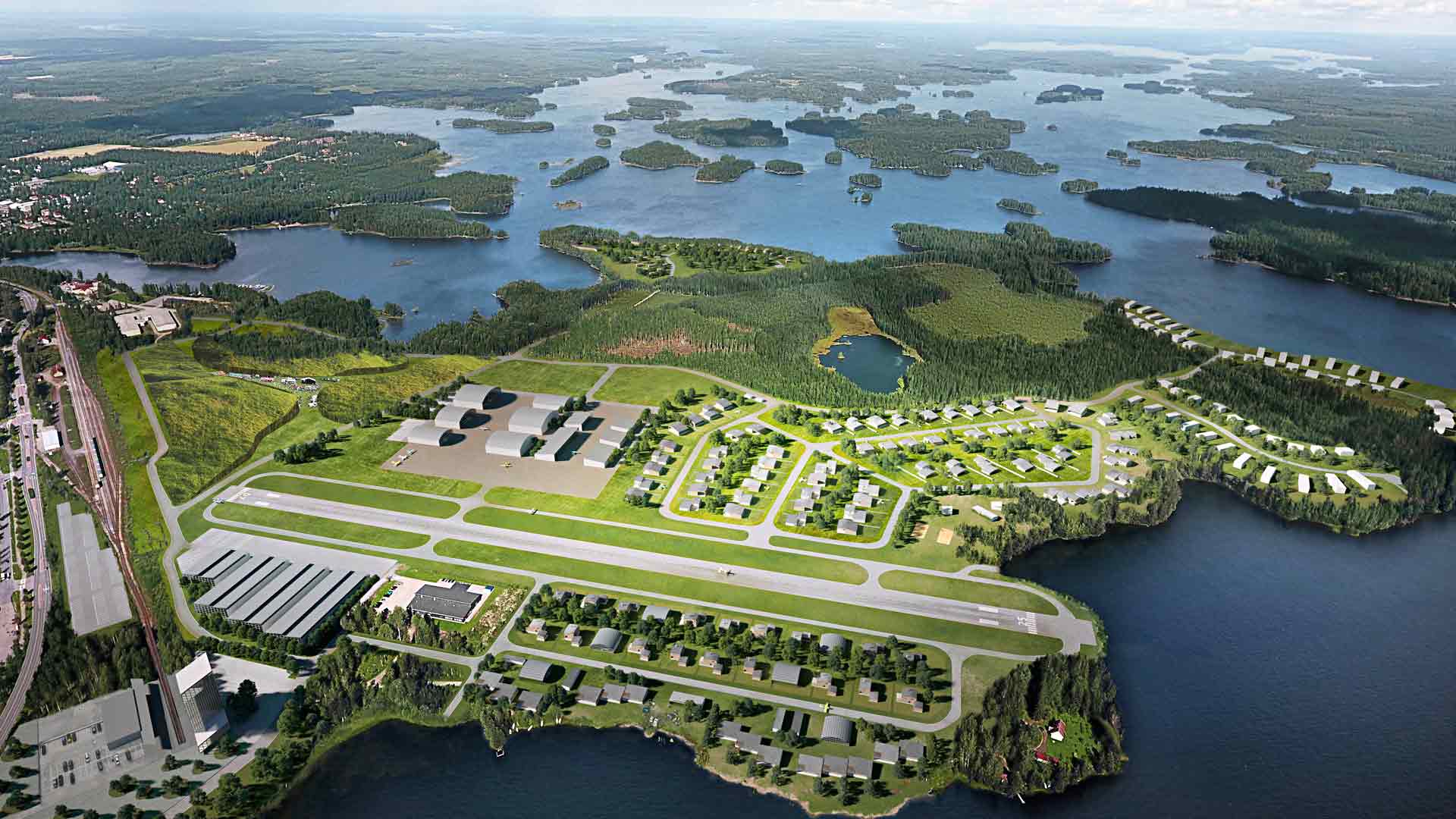 Mänttä-Vilppulan omistaman Sassin pienlentokentän alueelle pitäisi nousta iso ilmailu- ja yrityspuisto.