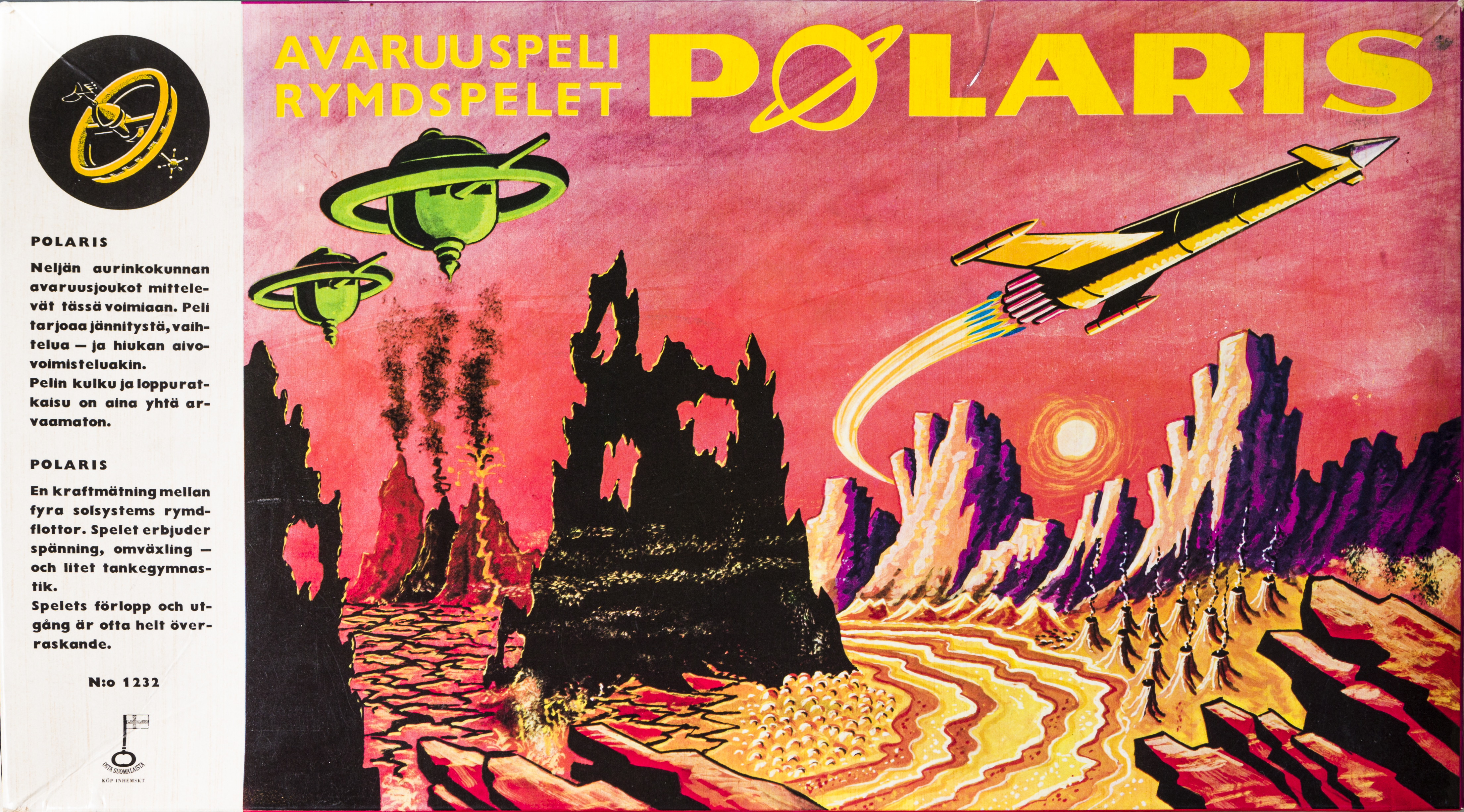 Avaruuspeli Polaris (julkaistu n. 1950–1970) on hyvä esimerkki suurille ikäluokille suunnatusta lautapelistä. Ennen toista maailmansotaa julkaistut pelit käsittelivät yleensä sotaa, mutta 50-luvun alusta alkaen pelit tehtiin ensisijaisesti lapsille. Samalla sotateema jäi marginaaliin.