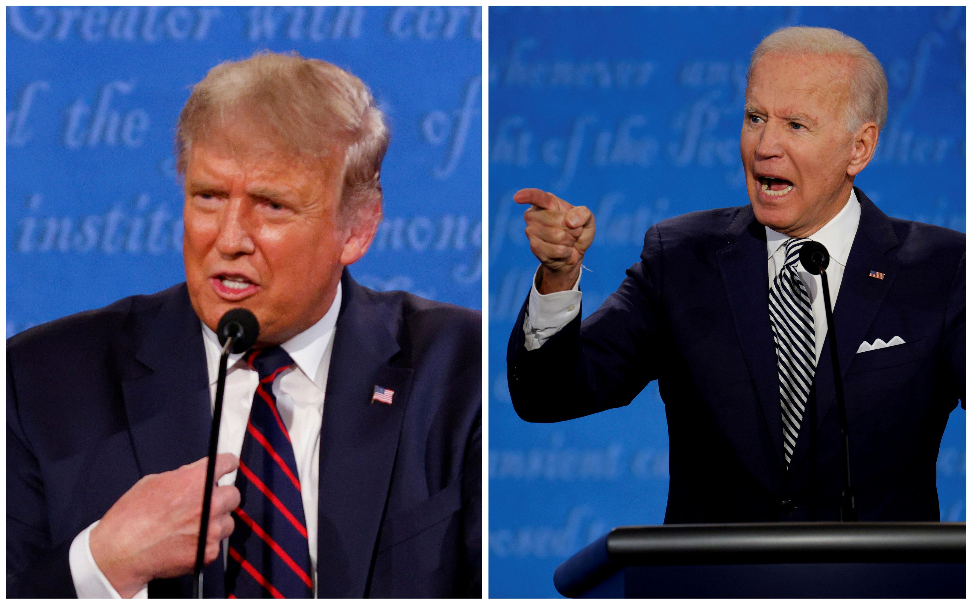 Donald Trump ja Joe Biden olivat ärhäkällä tuulella ensimmäisessä vaaliväittelyssä.
