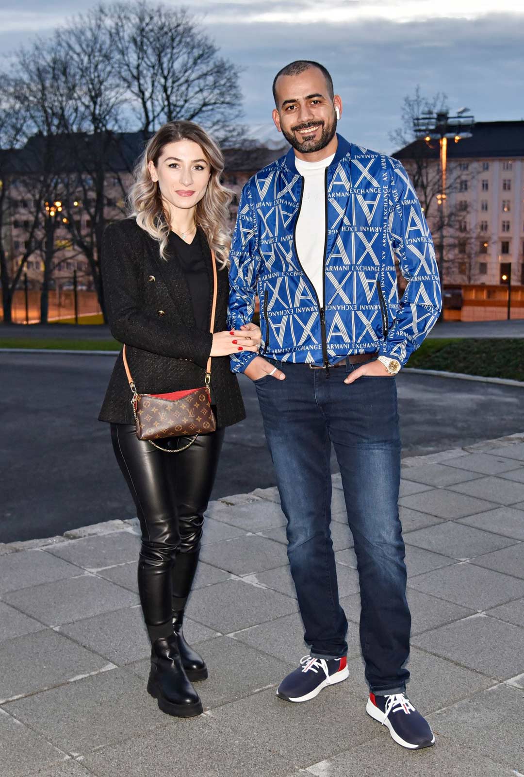 Elokuvatuottaja Prince Rami Jaber Al Hussein ja vaimo Alina Kairbekova. 