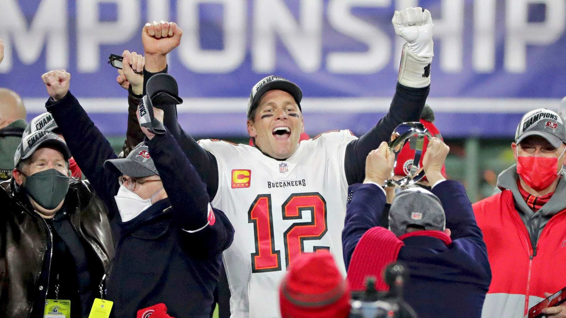 Urheiluviikon nostot: Super Bowl LV, kuvassa pelinrakentajalegenda Tom Brady.