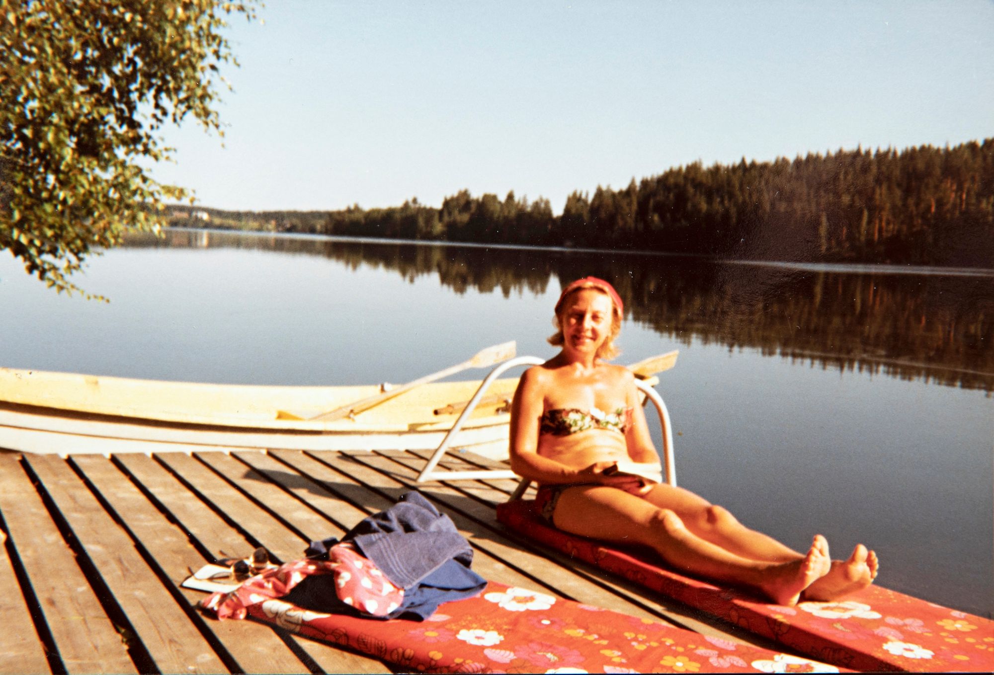 Kesämökki Nokian Totti­järvellä on Seelan sielunmaisema. Kuva 80-luvulta. 