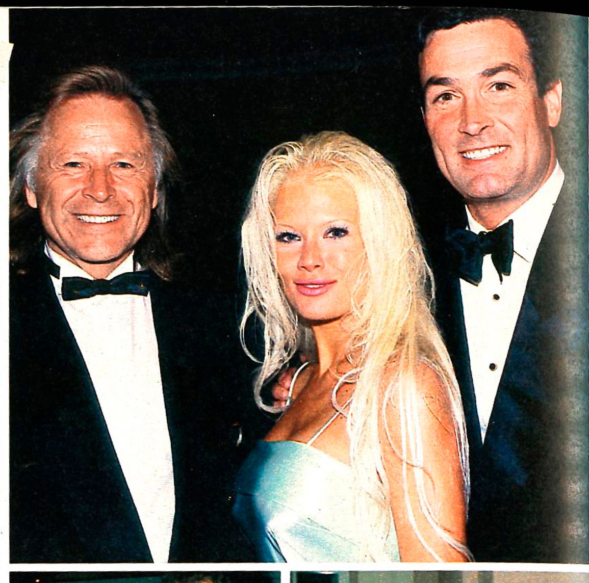 Matka Oscar-aiheisiin julkkisjuhliin maaliskuussa 1997 tuli Lindalle kalliiksi: miljonääri-isäntä Peter Nygård (vas) ei jälkeenpäin pitänyt siitä, että joku varoittaa naisia hänen rietasteluistaan. © Ewa Zetterlund / Seura 15/1997