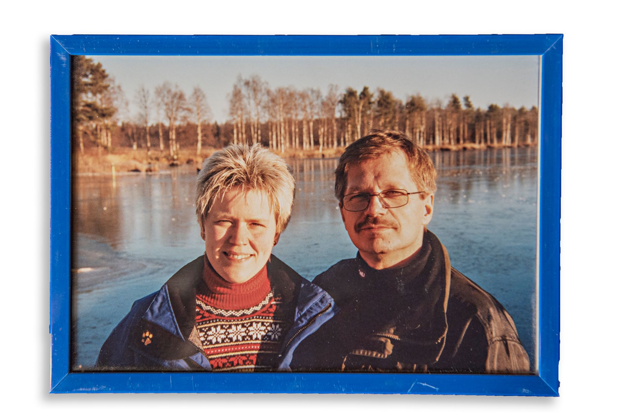 Christinan isä otti tämän kuvan muistoksi Suomen-vierailultaan. Kuva on otettu taukopaikalla lähellä Rovaniemeä. © Mannen ja Christinan kotialbumi