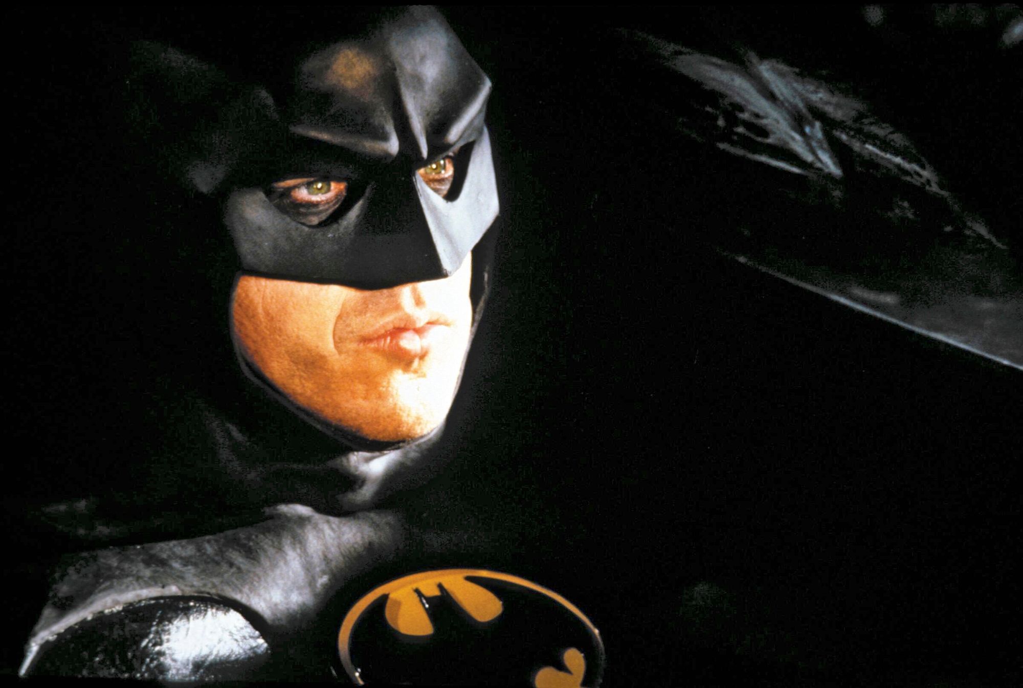 Tim Burtonin Batmaneissa pääosassa nähtiin Michael Keaton.  © Sub