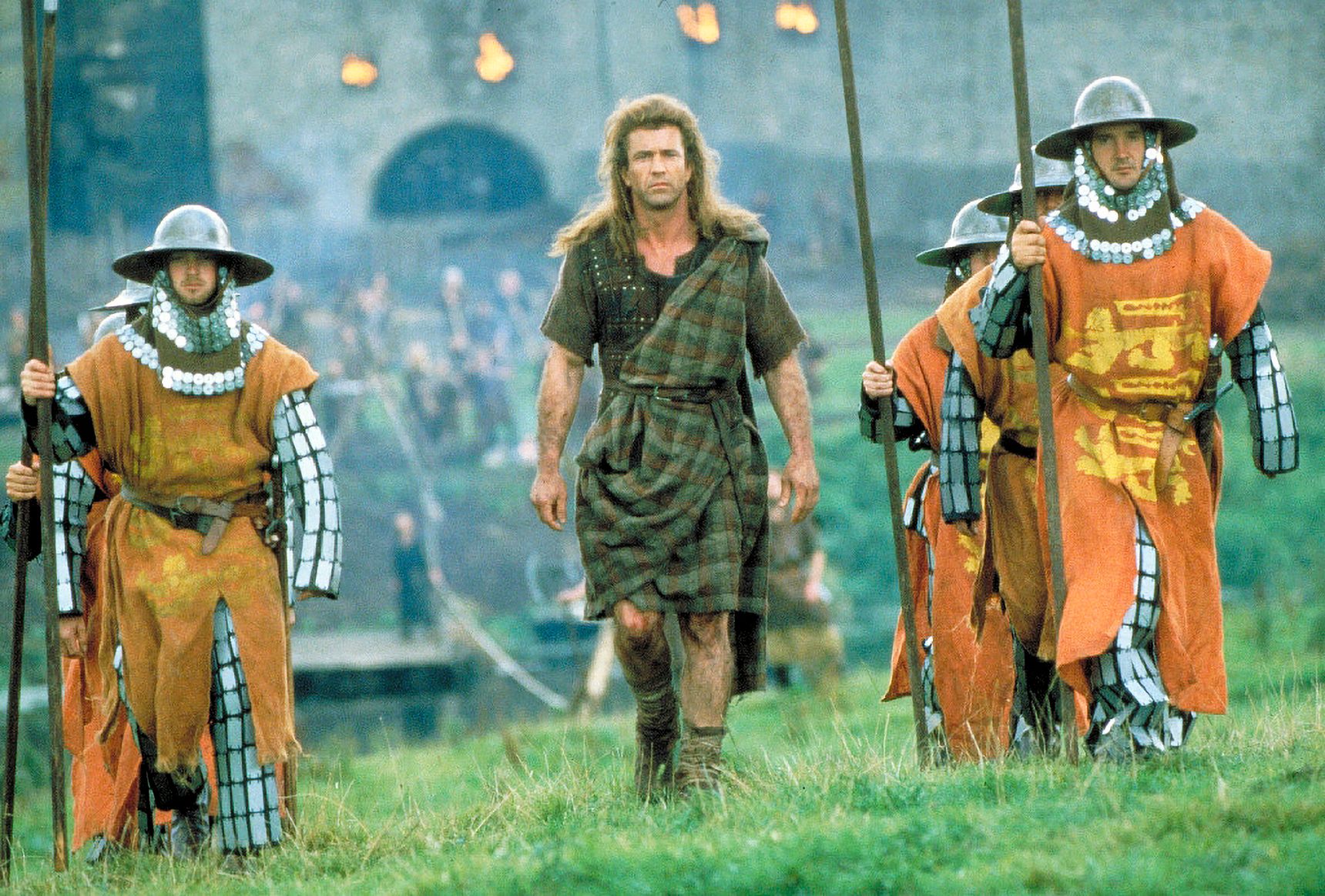 Mel Gibsonin esittämä William Wallace oli todellinen skottihistorian hahmo, mutta Braveheart-elokuvalla on hyvin vähän tekemistä todellisten tapahtumien kulun kanssa. © STELLA Pictures / Splash News