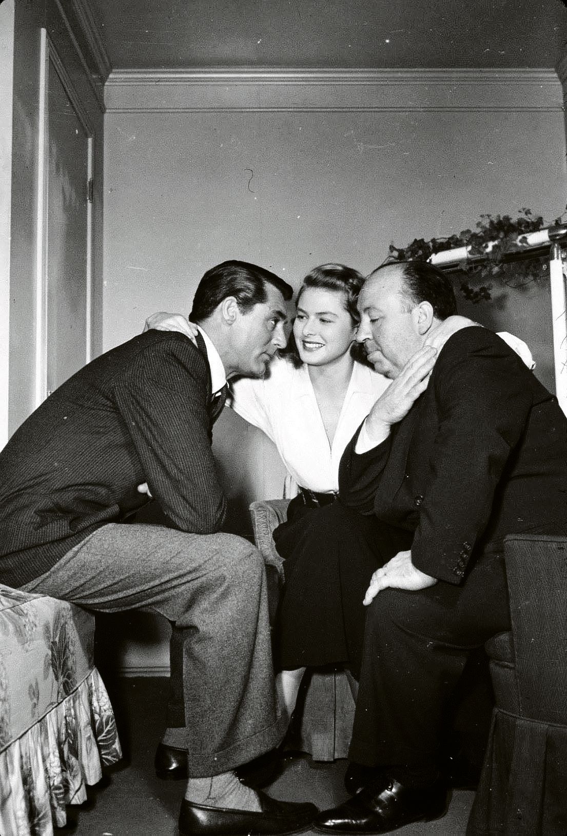 Elokuvan Kohtalon avain (1946) unohtumaton tähtipari Ingrid Bergman ja Cary Grant. Bergmanin ja Hitchcockin ystävyys kesti jälkimmäisen kuolemaan saakka. © Shutterstock