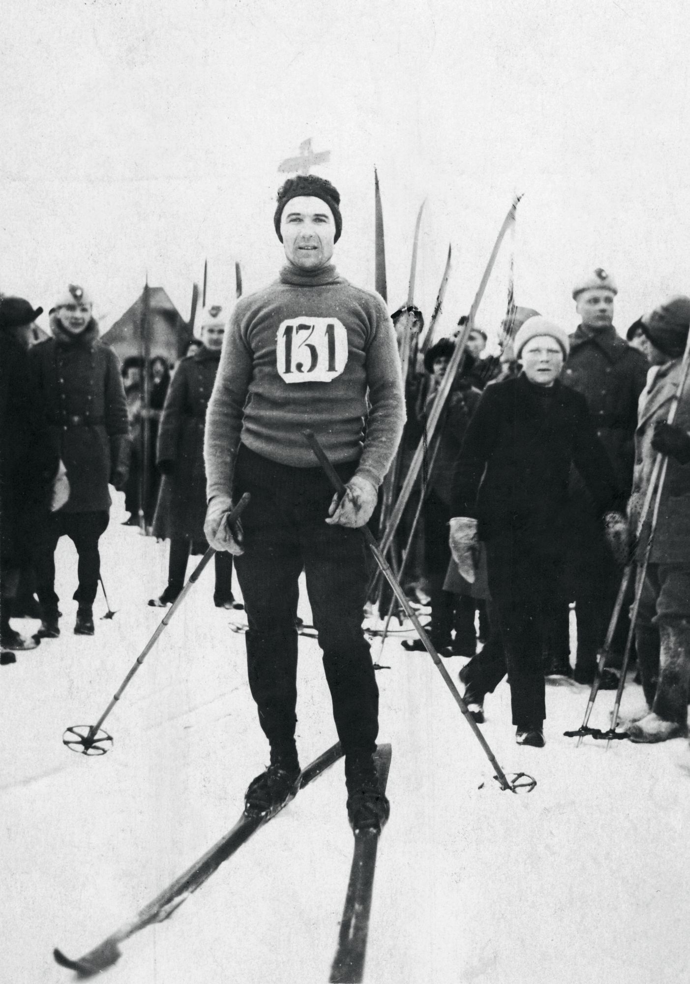 Tapani Niku (1895-1989) oli ensimmäinen hiihdon suomalainen olympia­mitalisti. © Urheilumuseo