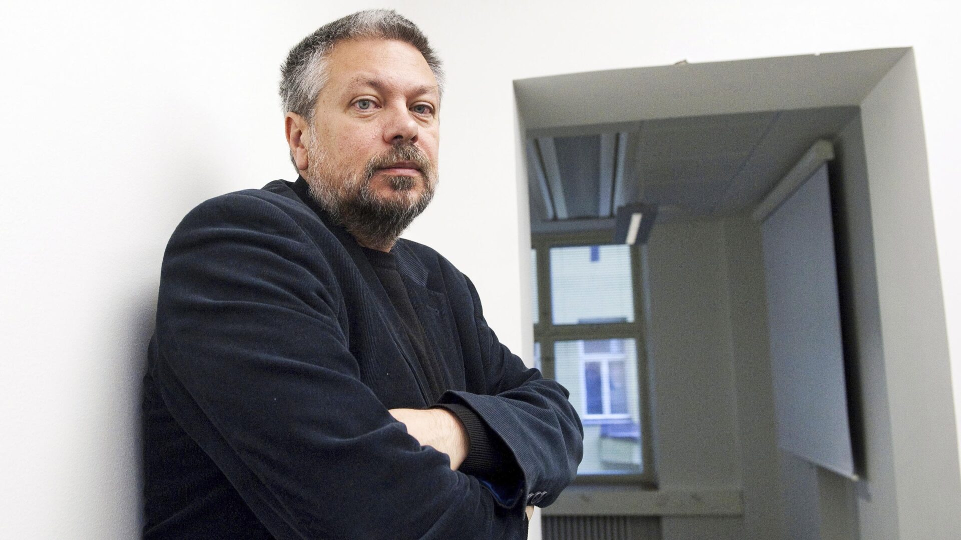 Venäläinen kirjailija Mihail Siskin Helsingissä 22. marraskuuta 2012.