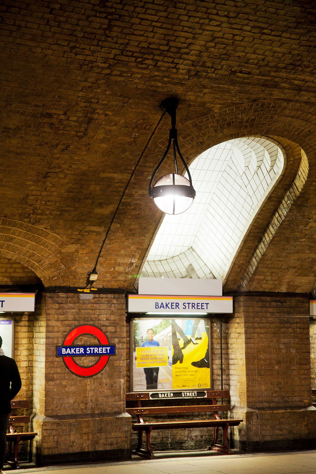 Baker Streetin metroasema on yksi Lontoon vanhimmista edelleen käytössä olevista asemista. © Jonatan Marila