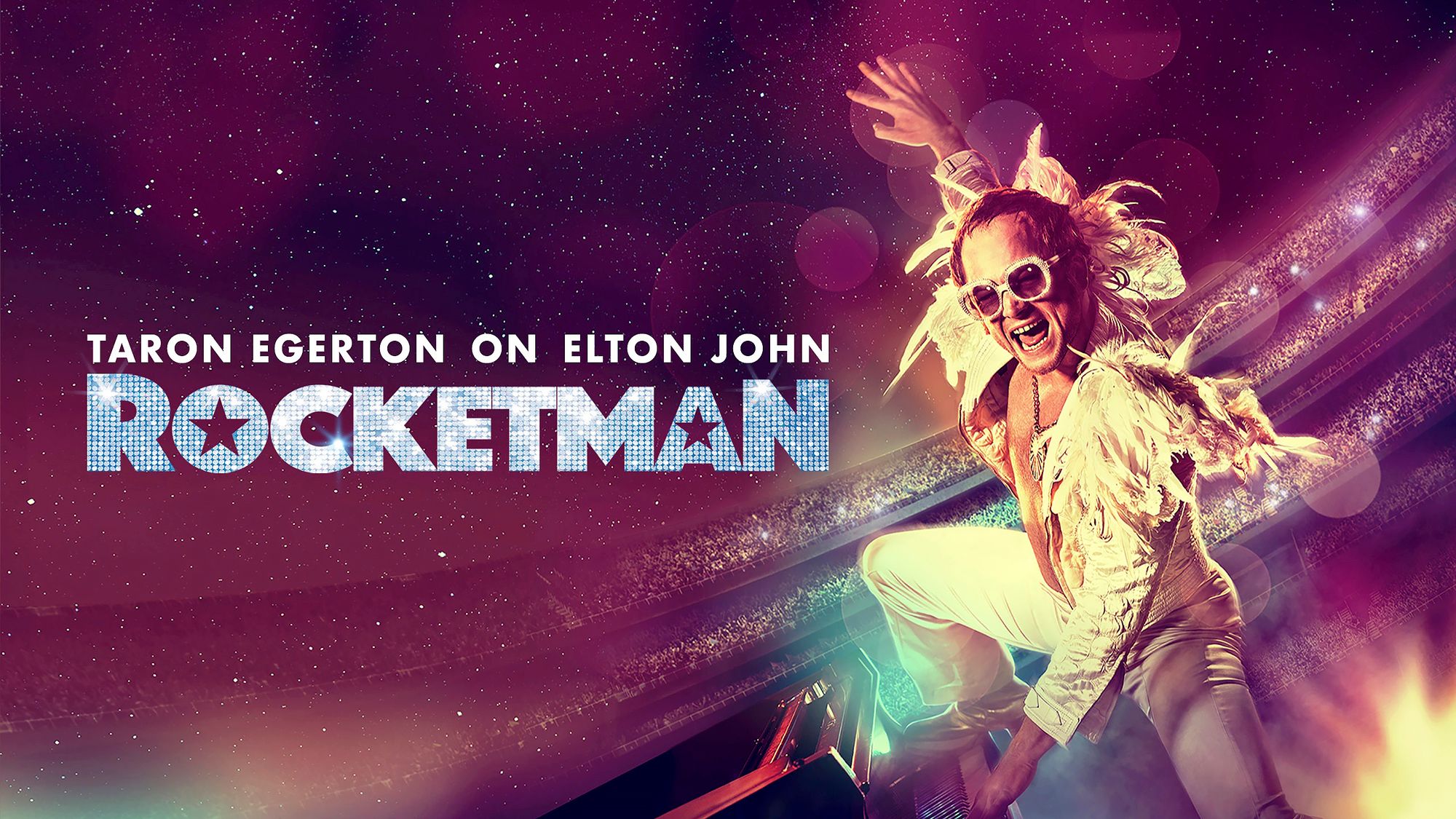 Taron Egerton on elokuvan Elton John.  © Nelonen